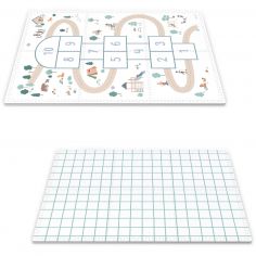 Tapis de jeu réversible 2 en 1 Tiloo Marelle (120 x 180 cm) - Play&Go