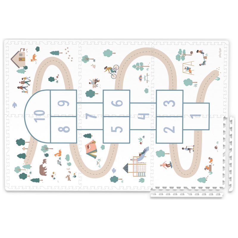 Tapis de jeu réversible 2 en 1 Tiloo Marelle (120 x 180 cm) Play&Go Produit 3