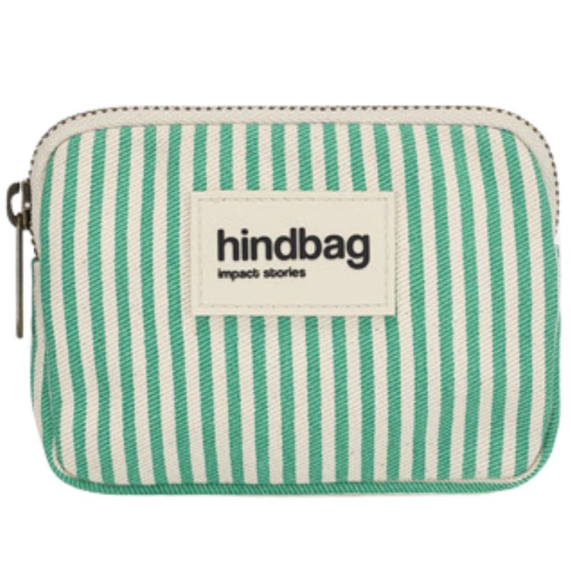 Porte-monnaie Lili Rayures Fines Vert Hindbag Produit 1