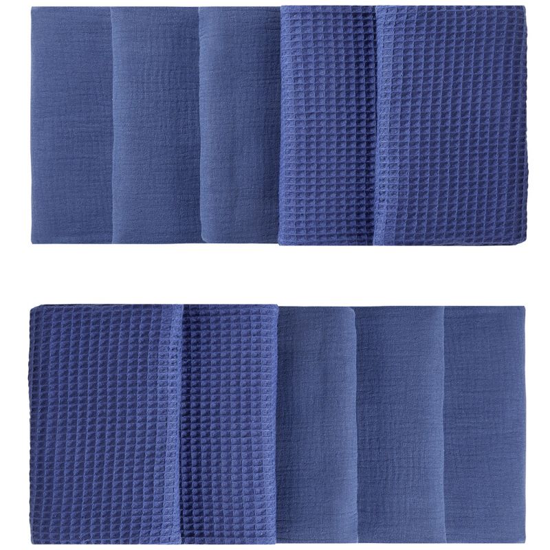 Tour de lit modulable & respirant indigo Mix & Match (pour lits 60 x 120 cm et 70 x 140 cm) BB & Co