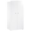 Armoire 2 portes New Basic Boutons boule blanc  - Baby Price