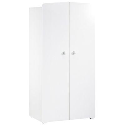 Armoire 2 portes New Basic Boutons boule blanc Baby Price