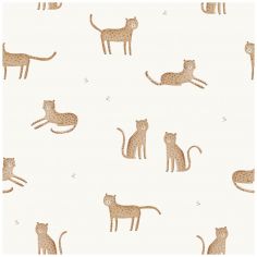 Papier peint Samburu Léopard horizon sauvage (50 cm x 10m)  - Lilipinso