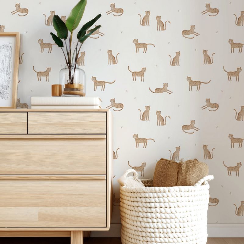 Papier peint Samburu Léopard horizon sauvage (50 cm x 10m)  Lilipinso Ambiance 4