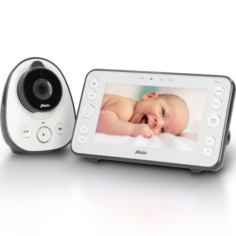 Babyphone avec caméra et écran couleur 5 pouces Alecto