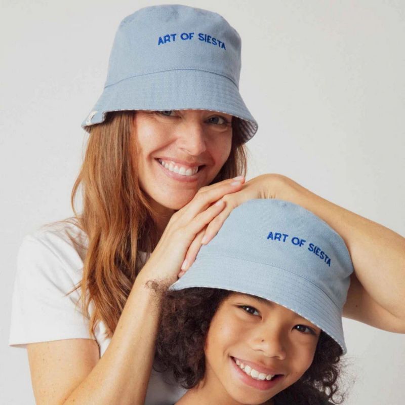 Bob enfant réversible Art of Siesta large rayure bleu (3-6 ans) Chamaye Ambiance 2