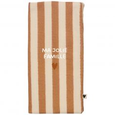 Protège livret de famille Rayures Larges (personnalisable) - Atelier Wagram