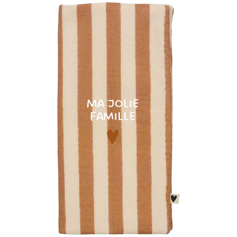 Protège livret de famille Rayures Larges (personnalisable) Atelier Wagram Produit 1