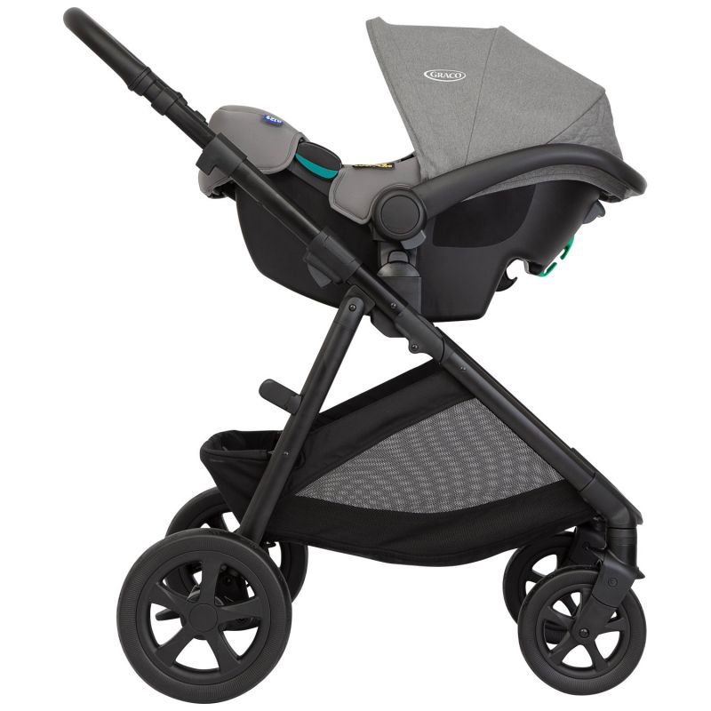 Poussette NEAR2ME DLX Ash TRIO avec siège-auto SnugLite + Nacelle + Protection pluie Graco Produit 3