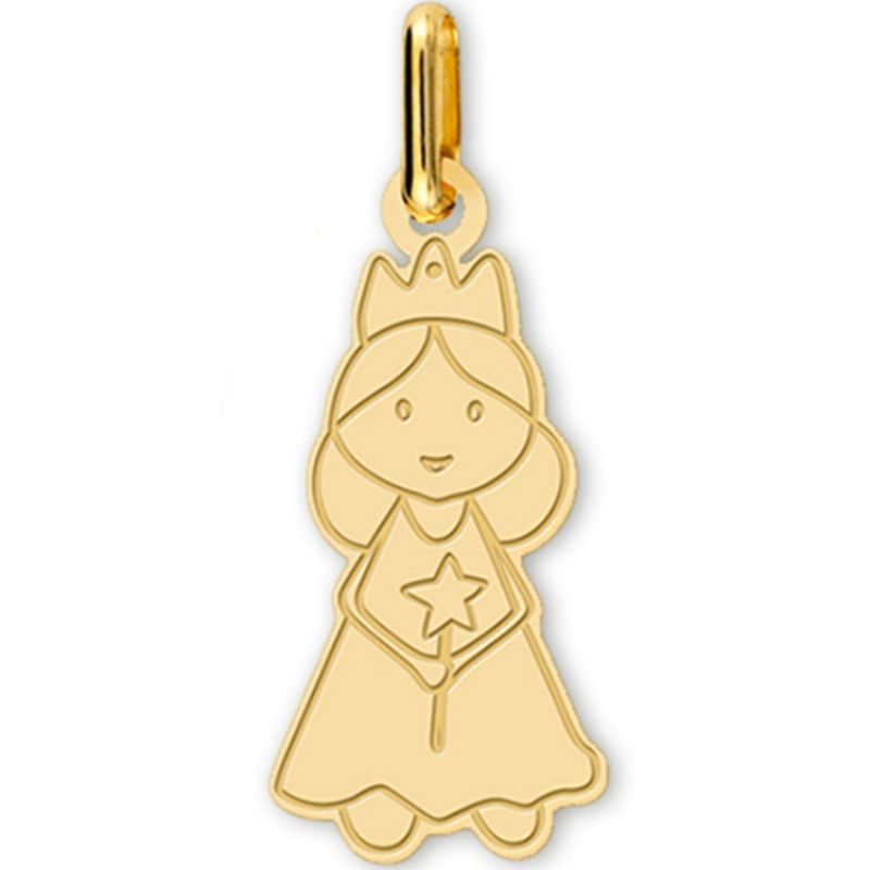 Pendentif Fée (or jaune 375°) Lucas Lucor