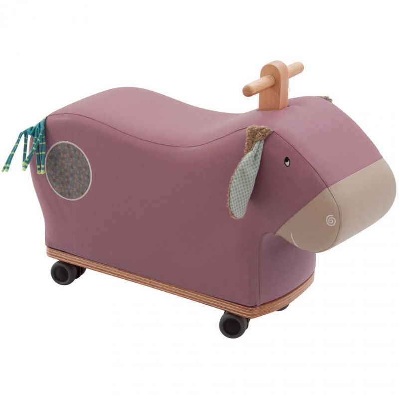 Porteur Chien roue folle Les jolis pas beaux Moulin Roty