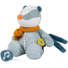Peluche musicale Felix le blaireau (24 cm) - Nattou