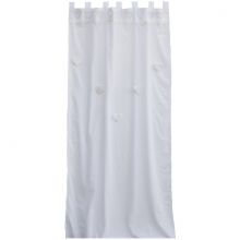 Rideau blanc Coeurs suspendus (100 x 280 cm)  par Taftan