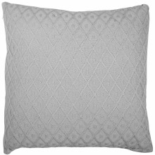 Housse de coussin Diamond knit grise (50 x 50 cm)  par Jollein