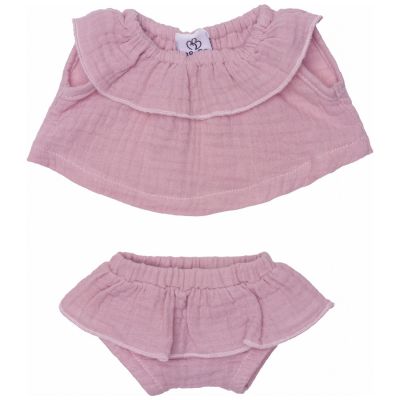Vêtements pour poupée en gaze de coton pétale
