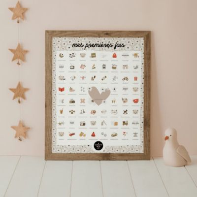 Affiche Mes Premières Fois Ourson (40x50 cm) Les Petites Dates