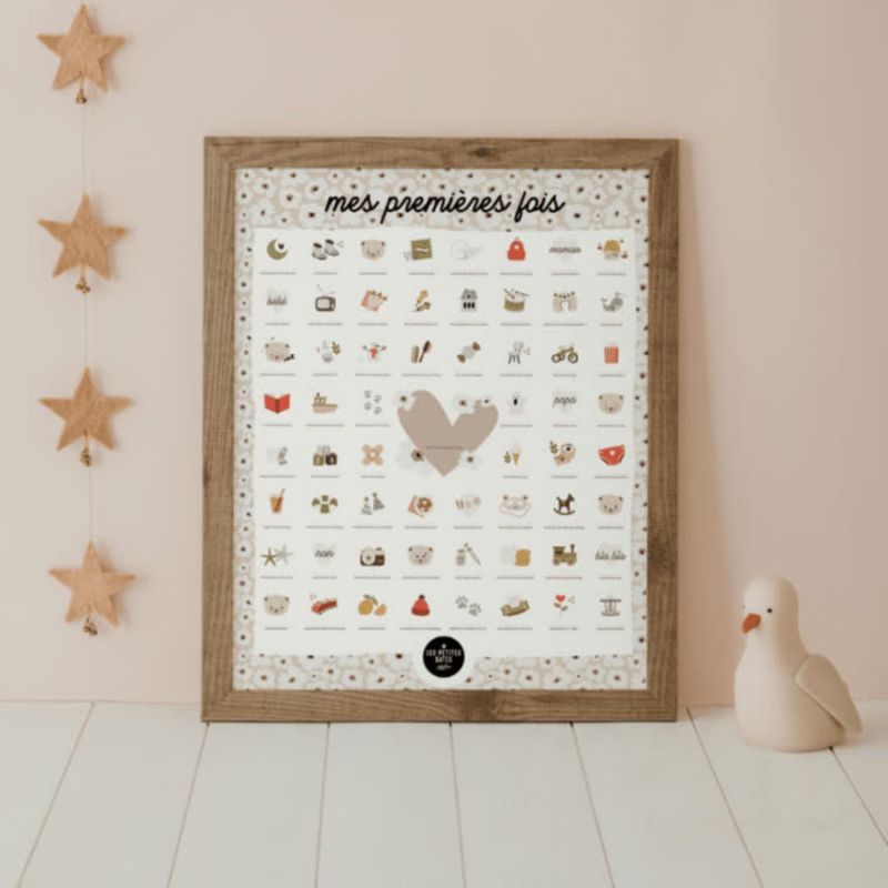 Affiche Mes Premières Fois Ourson (40x50 cm) Les Petites Dates Produit 1