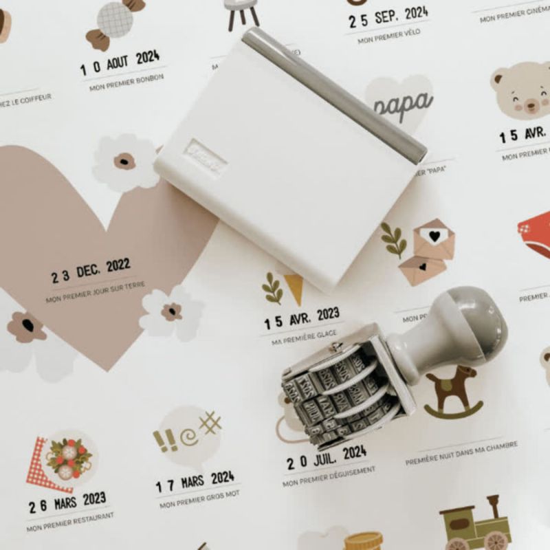 Affiche Mes Premières Fois Ourson (40x50 cm) Les Petites Dates Produit 3