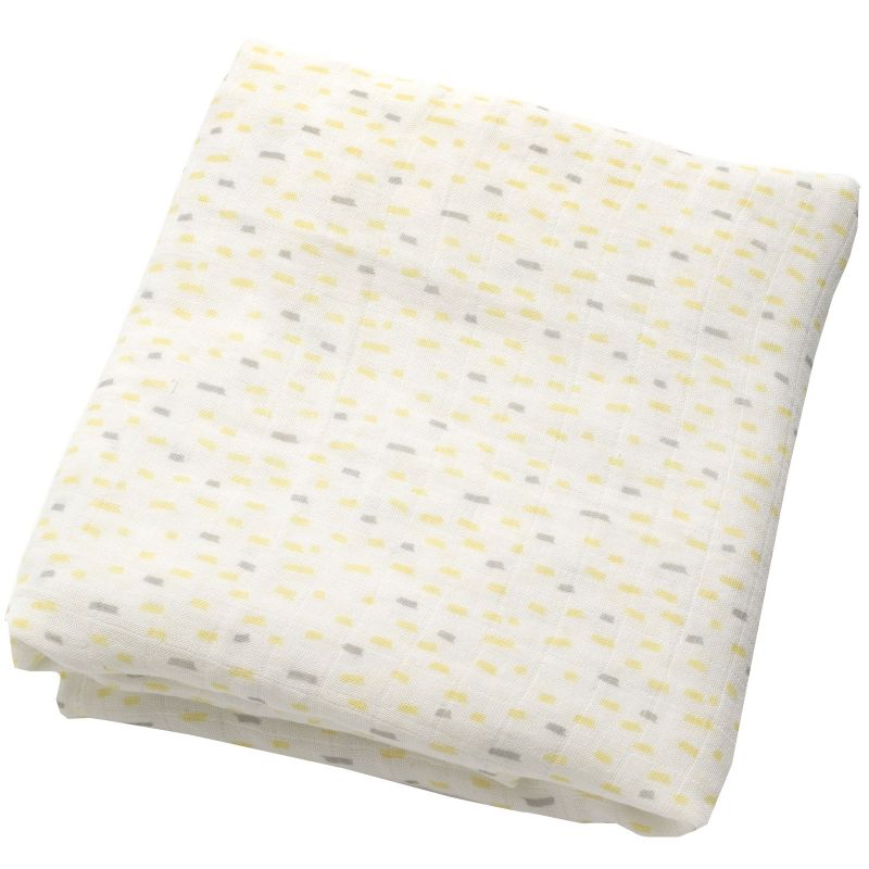 Maxi lange confetti jaune et gris (120 x 120 cm) Storksak