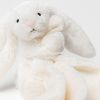 Doudou plat Bashful Lapin Cream (34 cm)  par Jellycat