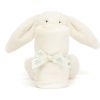 Doudou plat Bashful Lapin Cream (34 cm)  par Jellycat