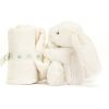 Doudou plat Bashful Lapin Cream (34 cm)  par Jellycat