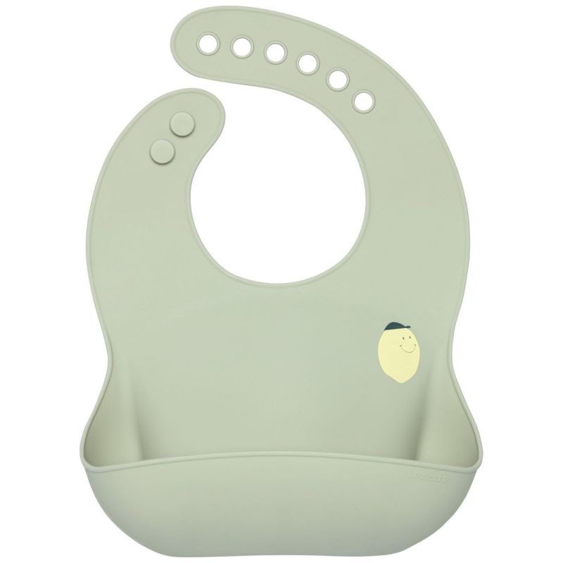 Bavoir en silicone avec poche Happy Fruits Citron Lässig Produit 1