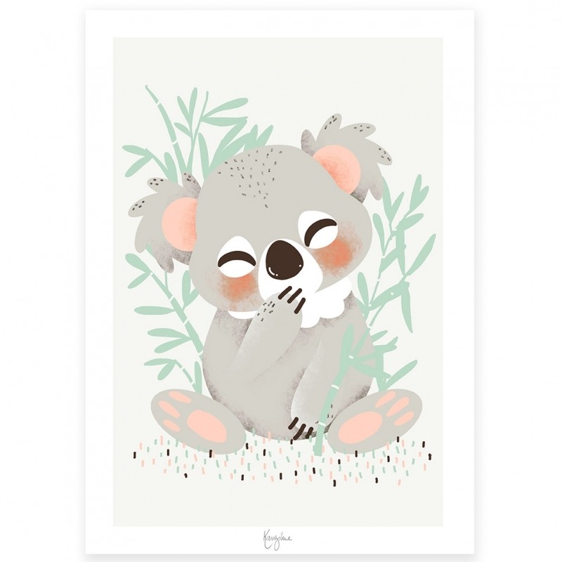 Carte A5 Les Animignons le koala Kanzilue