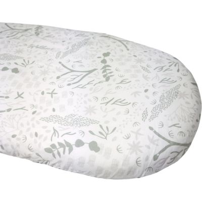 Drap housse en coton bio Yukari Tilleul pour landau (72 x 33 cm)  par Kadolis