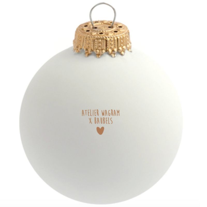 Boule de Noël Coeur léopard (personnalisable) Baubels Produit 4