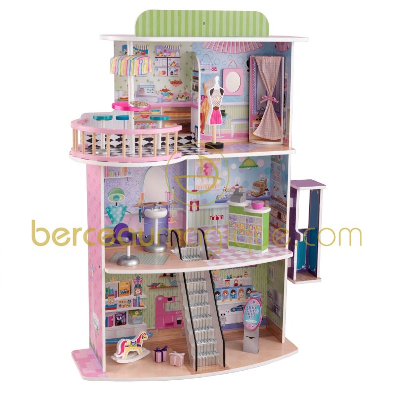 Maison de poupée : Centre commercial pour poupées KidKraft