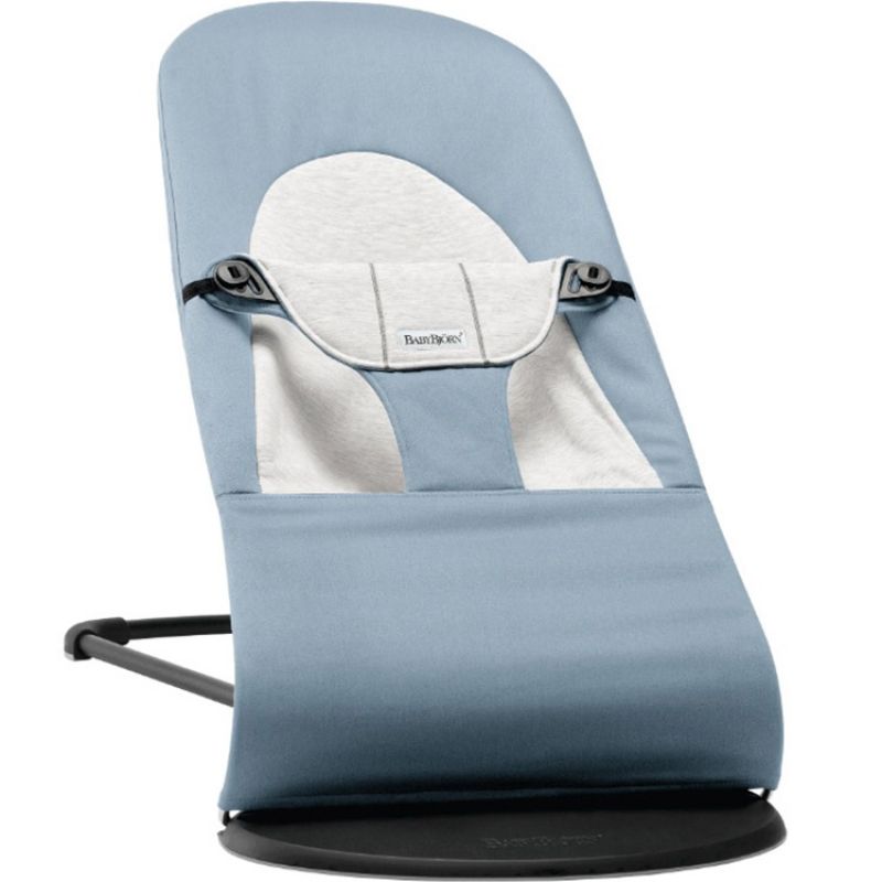 Transat Balance Soft Jersey Bleu et gris BabyBjörn