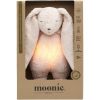 Peluche veilleuse lapin nature bio avec sons & lumières rose  par Moonie