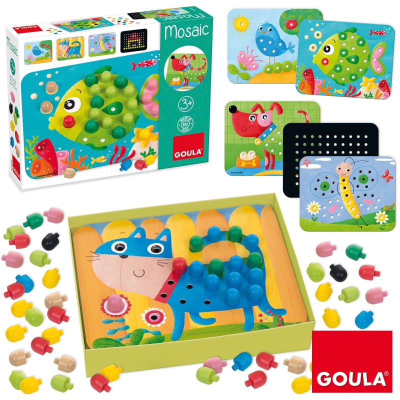 Puzzle à encastrement Mosaïque animaux Goula