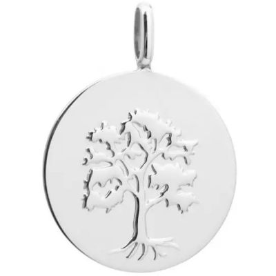 Pendentif Arbre de vie personnalisable (argent) Petits trésors