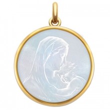 Médaille Maternité (nacre et or jaune 750°)  par Becker