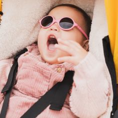 Lunettes de soleil Diabola rose pivoine (0-12 mois)