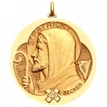Médaille Saint Patrick (or jaune 750°)  par Becker