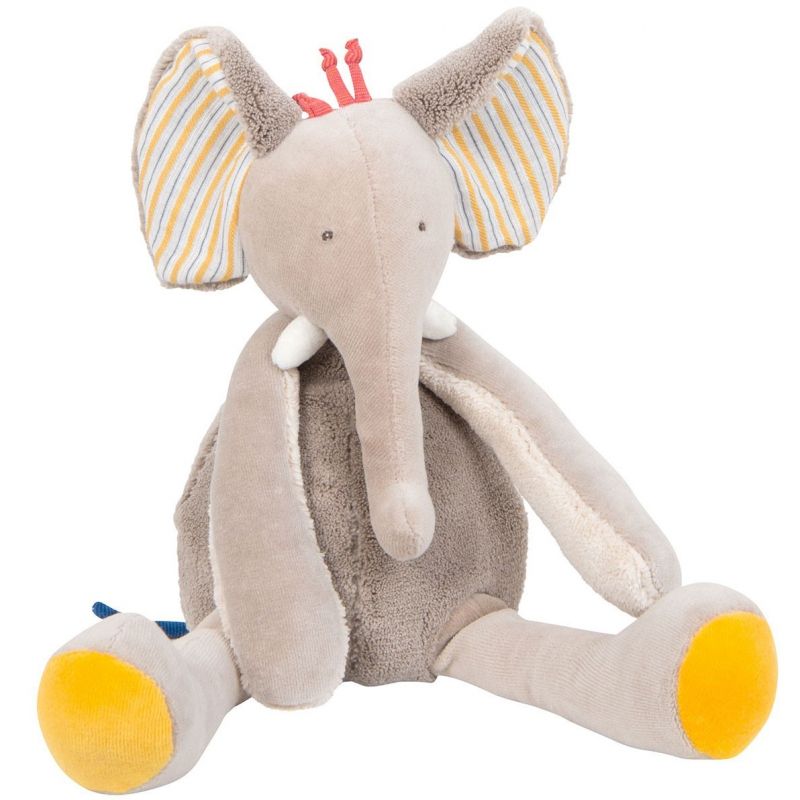 Poupée souple éléphant Les Papoum (29 cm) Moulin Roty
