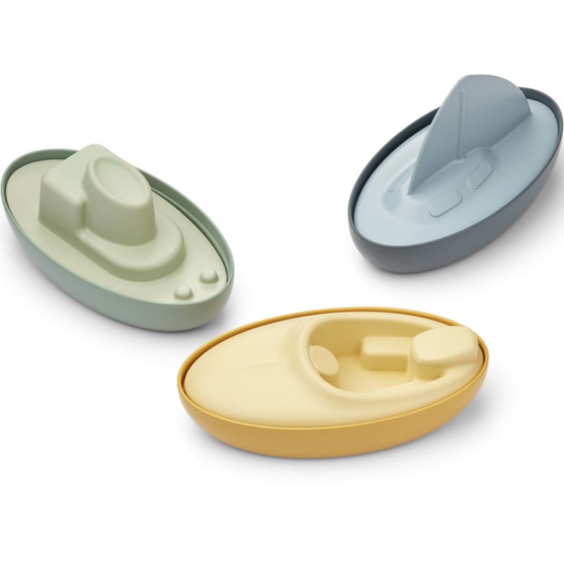 Lot de 3 bateaux Deborah multi bleu baleine Liewood