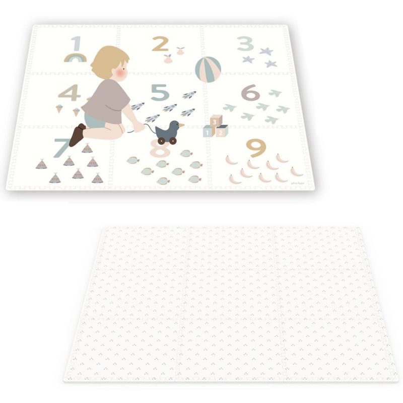 Tapis de jeu réversible 2 en 1 EEVAA Numbers (180 x 180 cm) Play&Go Produit 1