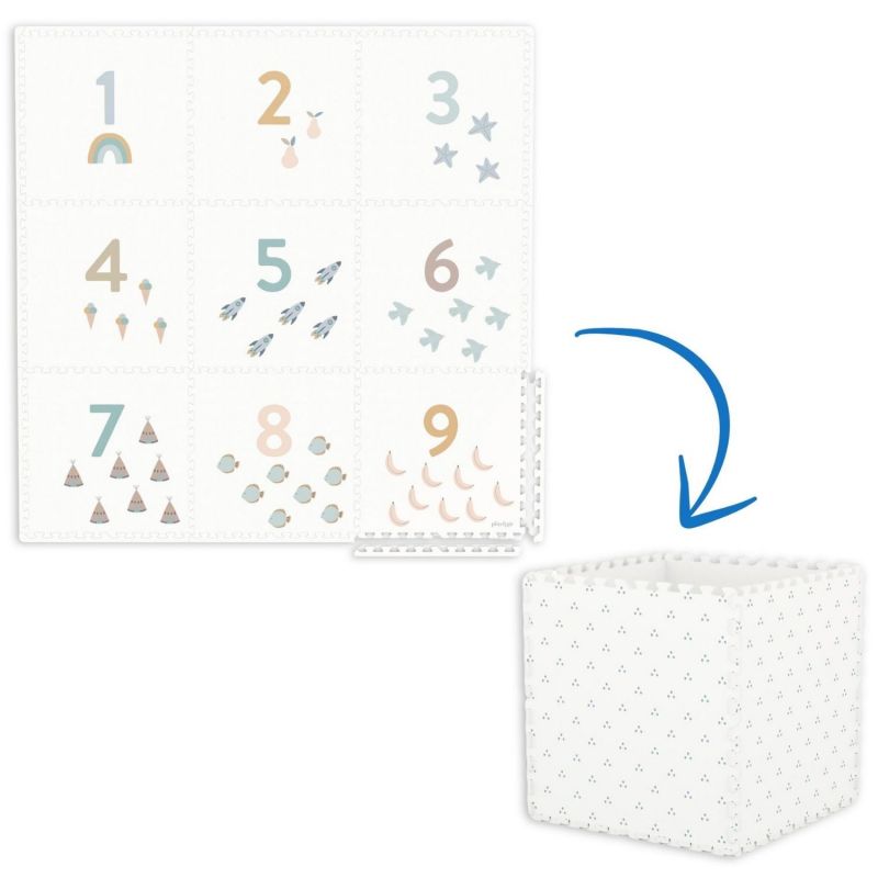 Tapis puzzle 3 en 1 Tiloo Numbers (180 x 180 cm) Play&Go Produit 1
