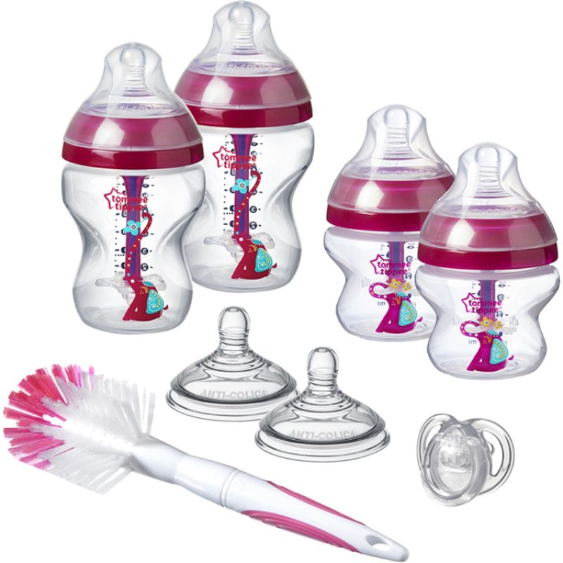 Coffret de naissance biberons Anticolique avancé Eléphant rose Tommee Tippee