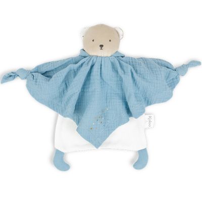 Doudou plat Petit pas ourson bleu Kaloo