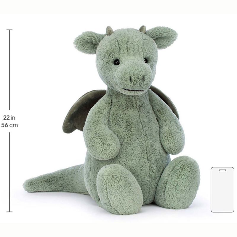 Peluche Bashful Dragon (67 cm) Jellycat Produit 4