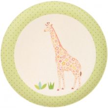 Petite assiette en bambou Girafe (20,5 cm)  par Love Maé