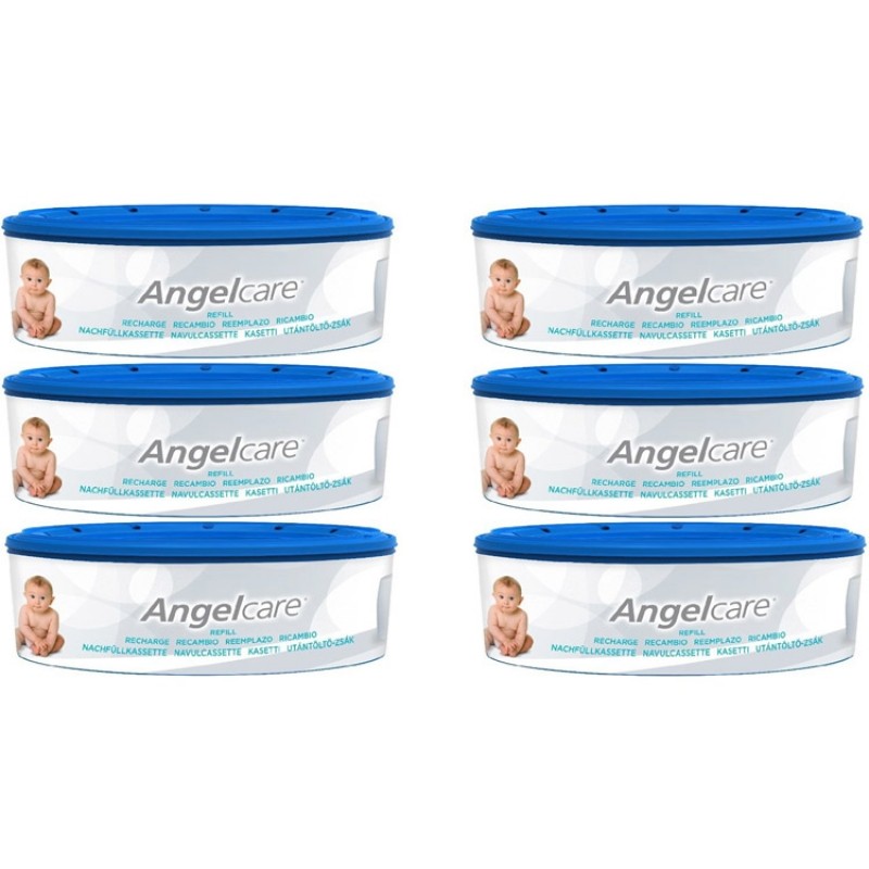 Pack de 6 recharges rondes pour poubelle à couches Angelcare