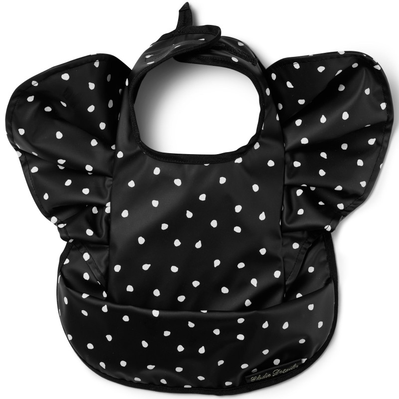 Bavoir à velcro plastifié à poche Dot Elodie Details