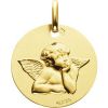 Médaille baptême Ange Raphaël personnalisable (or jaune 18 carats) - Maison Augis