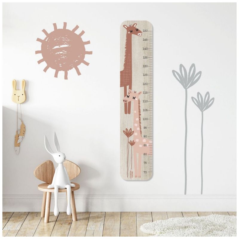 Toise en bois XXL Sofia Girafe personnalisable Charlie et Suzie Ambiance 3